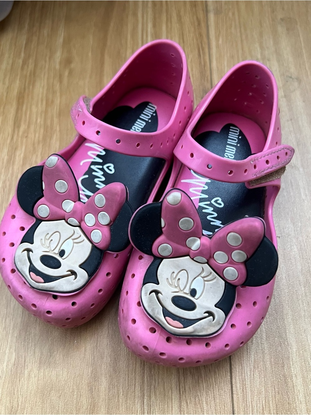 Kids Pink Minnie Mouse Mary Jane Clog Shoes